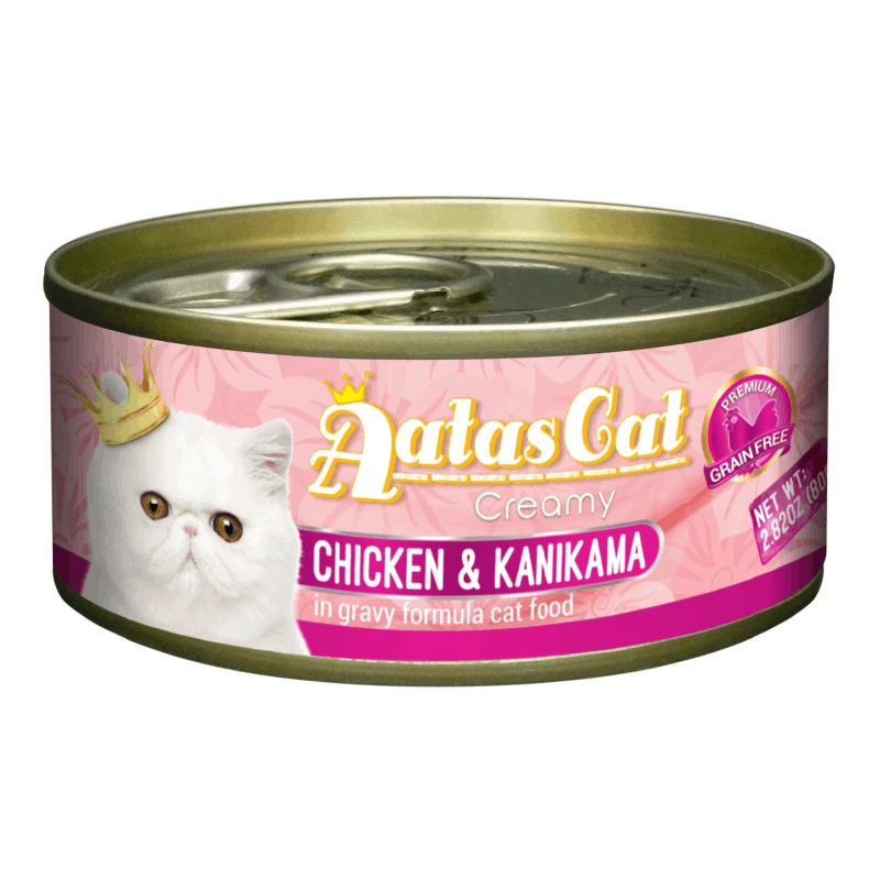 Aatas Cat Creamy vištiena&Kanikama konservai katėms skard. 80g