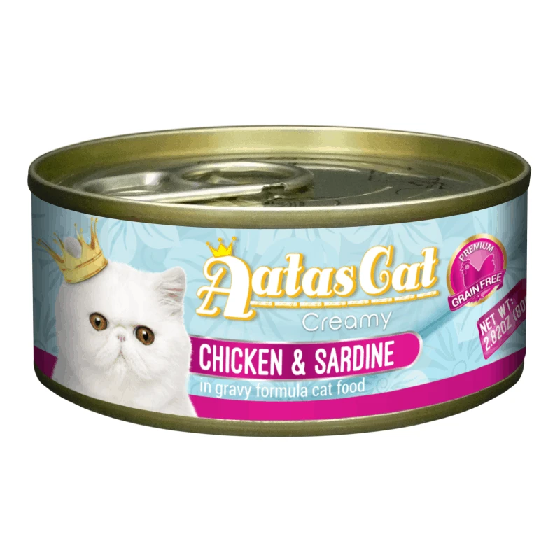 Aatas Cat Creamy vištiena&Sardine konservas katėms 80g