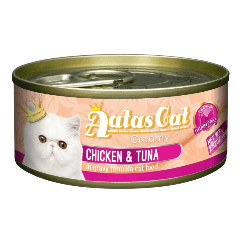 Aatas Cat Creamy vištiena&Tuna konservas katėms 80g