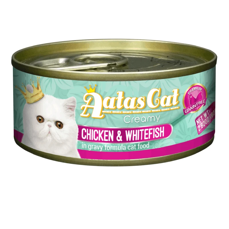 Aatas Cat Creamy vištiena&Whitefish konservas katėms 80g
