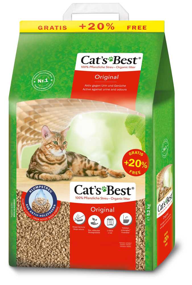 Cats Best OkoPlus Original Natūralus kraikas katėms 10L