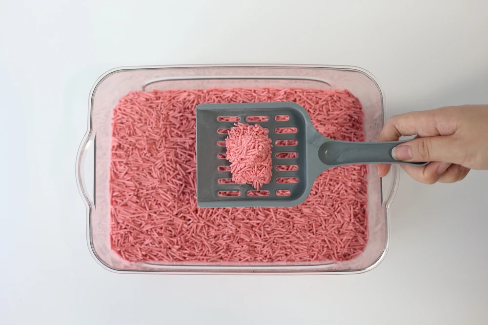 HiBrand Sp. z o.o. Bubu Pets persikų kvapo tofu kačių kraikas 2,5kg / 6L