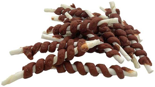HiBrand Sp. z o.o. Bubu Pets žaliavinės odos lazdelės su triušiu 500g