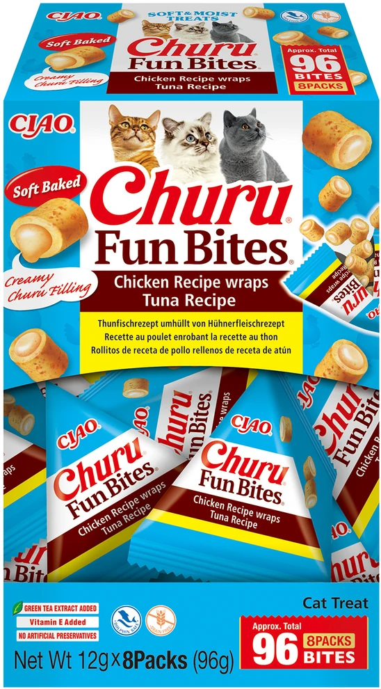Inaba Ciao INABA Churu Fun Bites vištiena and tuna – skanėstas katėms – 8x12g