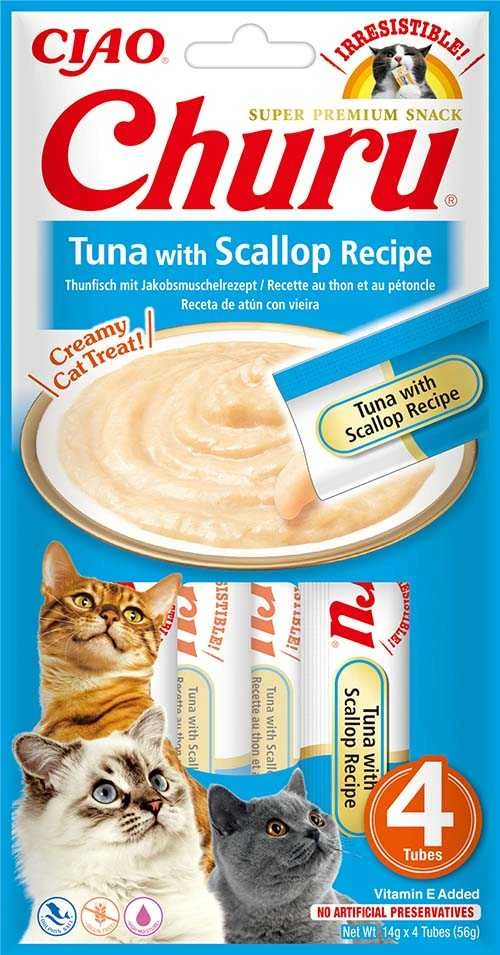 Inaba Churu Cat skanėstas Tuna Scallop 56g