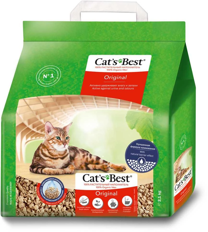 Cats Best OkoPlus Original Natūralus kraikas katėms 5L