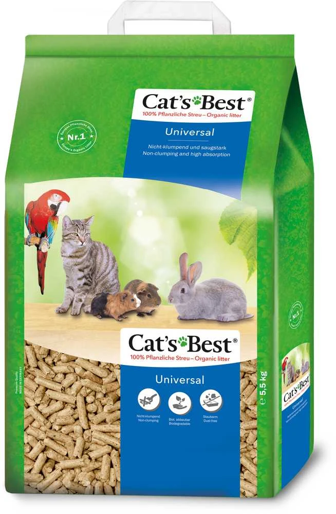 Nezatříděno JRS Petcare GmbH and Co. KG CAT‘S BEST UNIVERSAl natūralus granuliuotas medžio drožlių kraikas,10 l MR