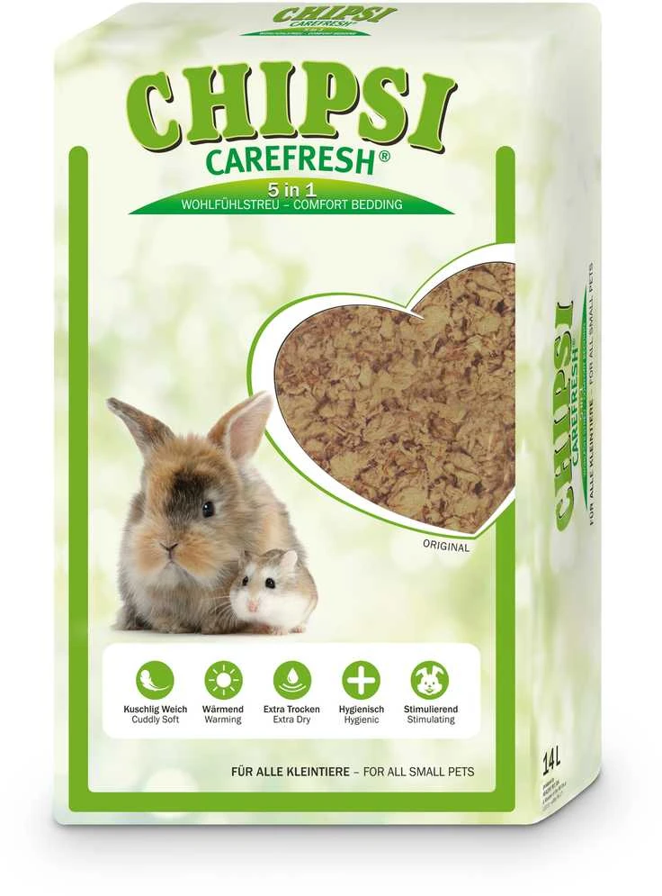 GMBH & CO CHIPSI Carefresh Original 14L kraikas graužikams, celiuliozės pluoštas 1kg