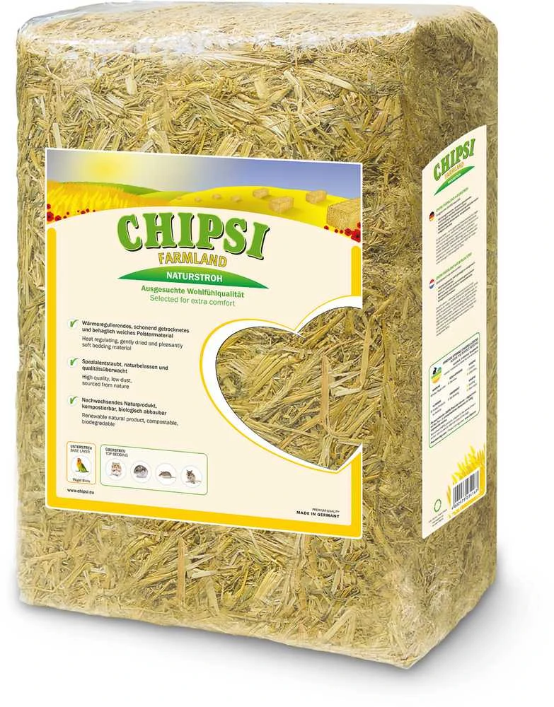 Chipsi - ūkio paskirties žemės kraiko šiaudai 4kg - (400297323416)