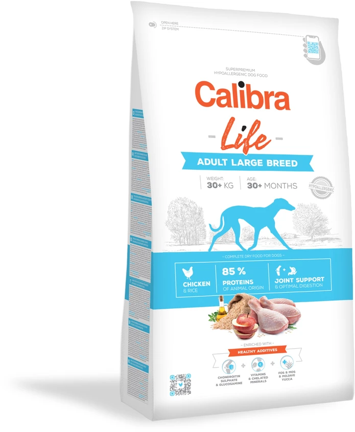 NOVIKO Animal Health s.r.o. Calibra Dog Life Adult Large Breed vištiena 12 kg sausas pašaras šunims