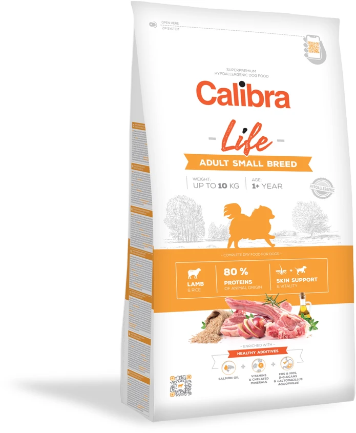 Šunų Maistas - CALIBRA Dog Life Suaugusių Mažų Veislių Aviena 1.5kg Be Glitimo