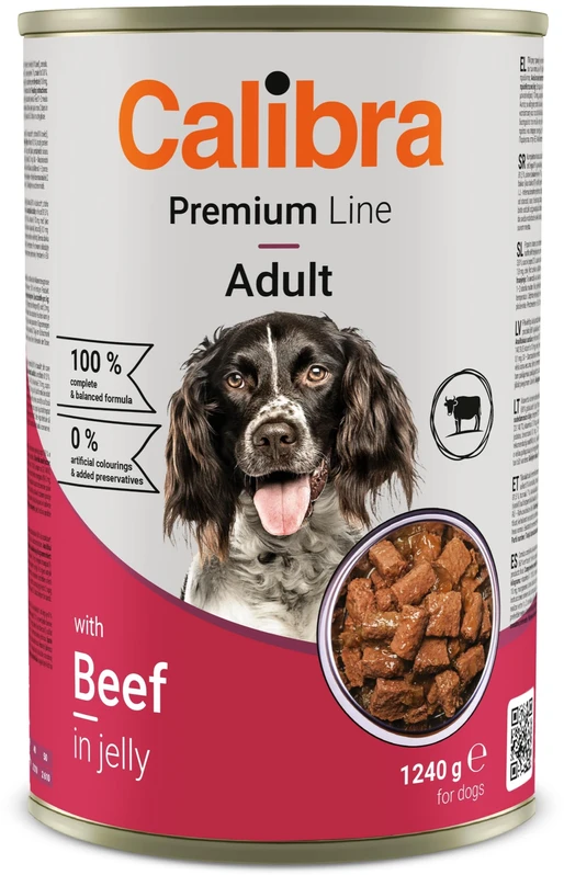 Šunų Maistas - Calibra Premium Line Suaugusiųjų Jautiena 1240g