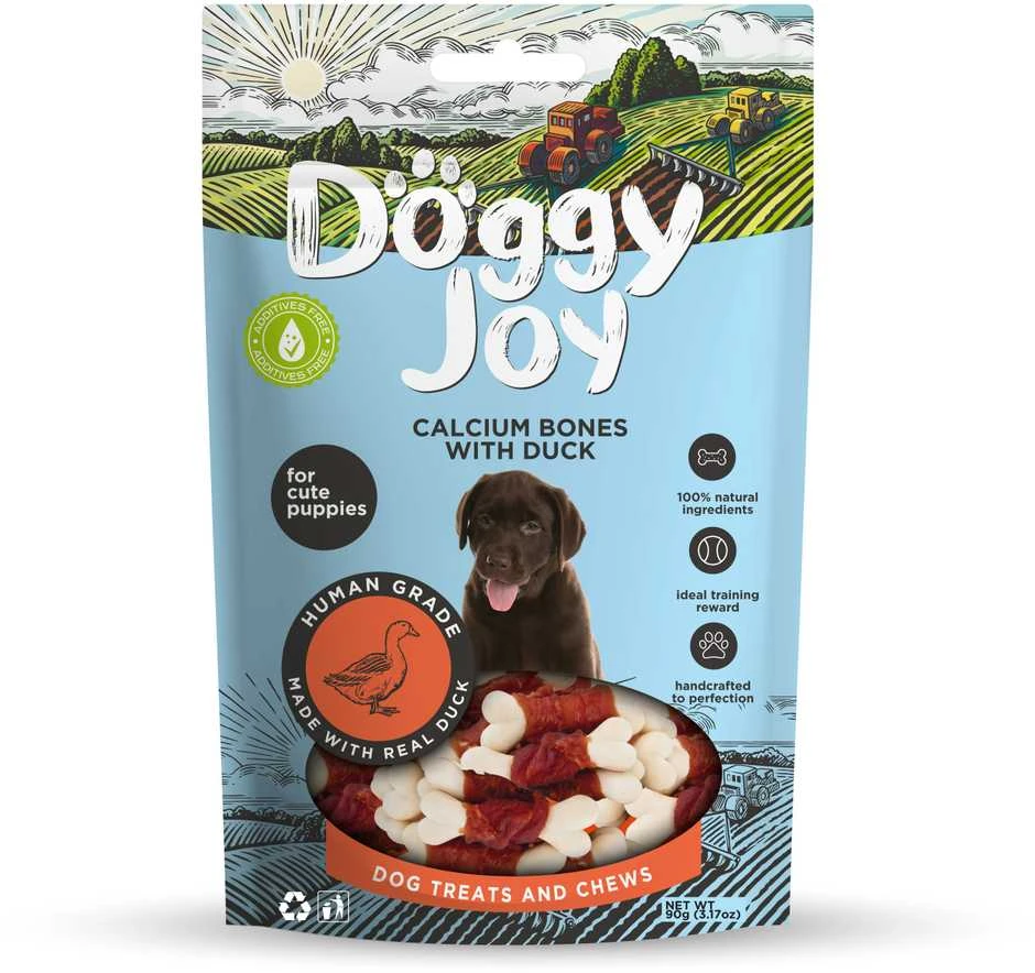 Petfest Doggy_Joy Antienos skanėstas ant kauliuko šuniukams DOGGY JOY, 90 g