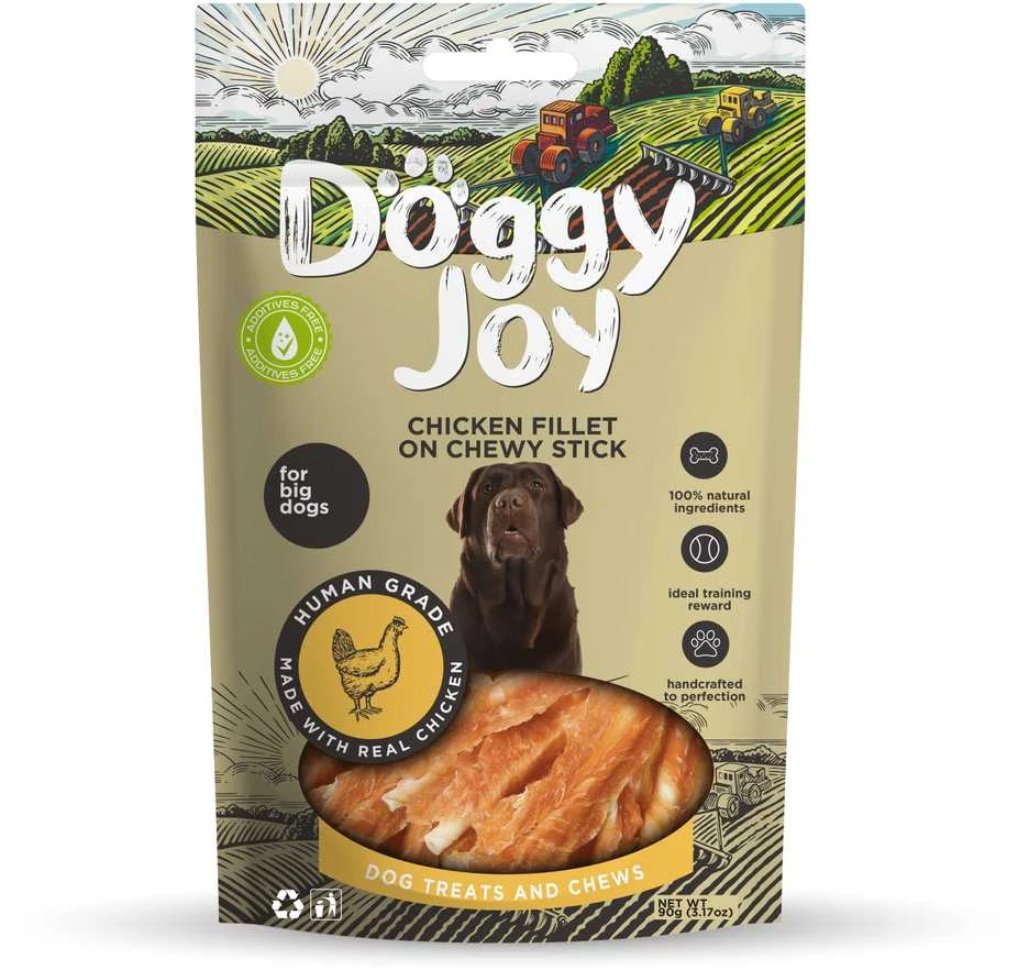 Petfest Doggy_Joy Vištienos filė skanėstas ant pagal. šunims DOGGY JOY, 90 g