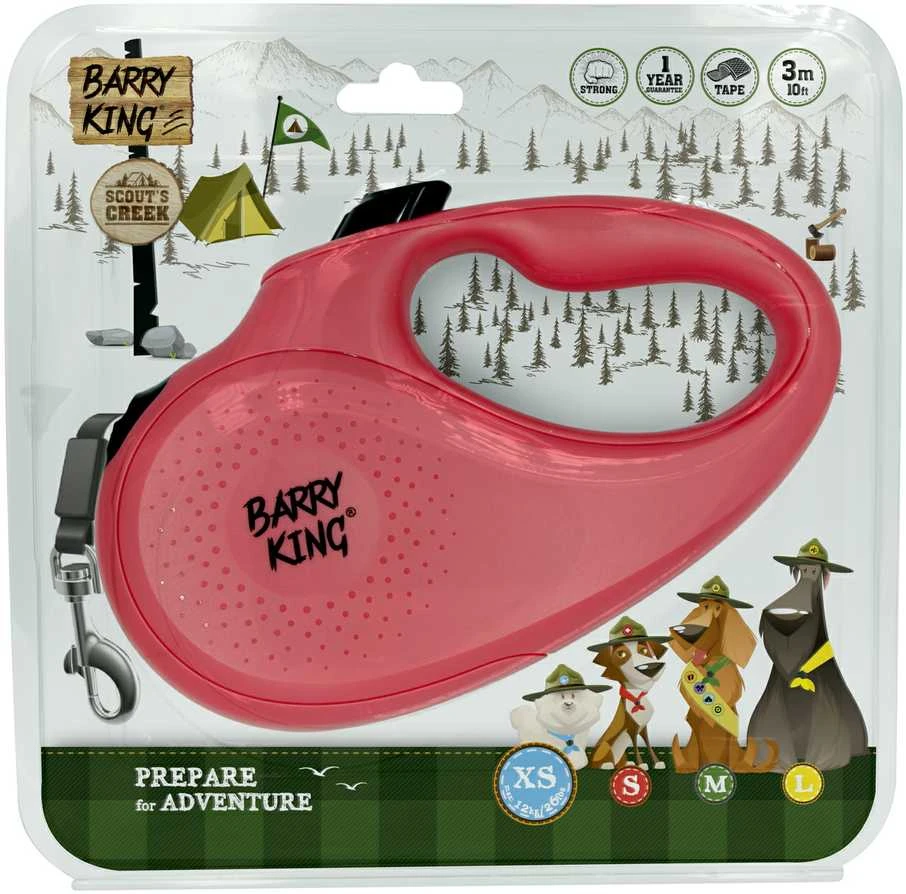 BARRY KING automatinis pavadys su juosta XS 3m iki 12kg