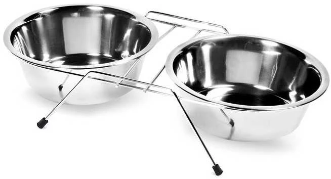 Rinaldo Franco Spa RECORD dubenėliai 2vnt su stovu metaliniai 13cm 0,35L