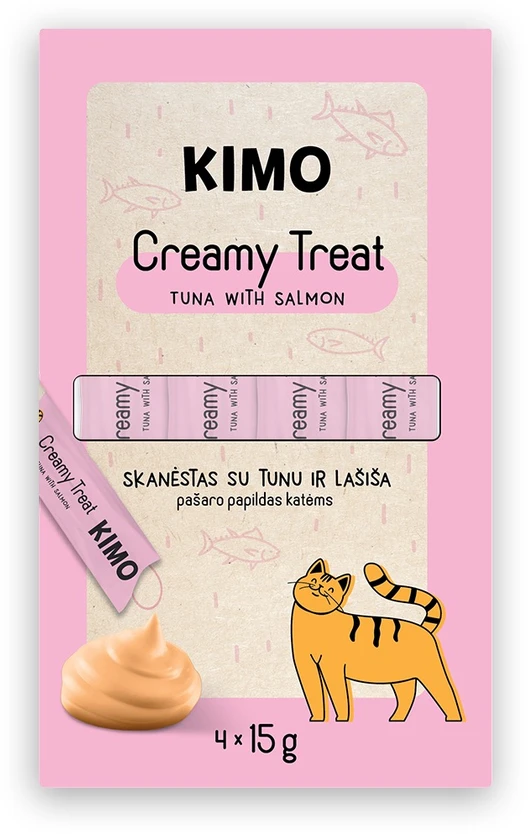 Tropical Kimo Cat skanėstas Creamy Tuna lašiša (4vnt*15g) 60g
