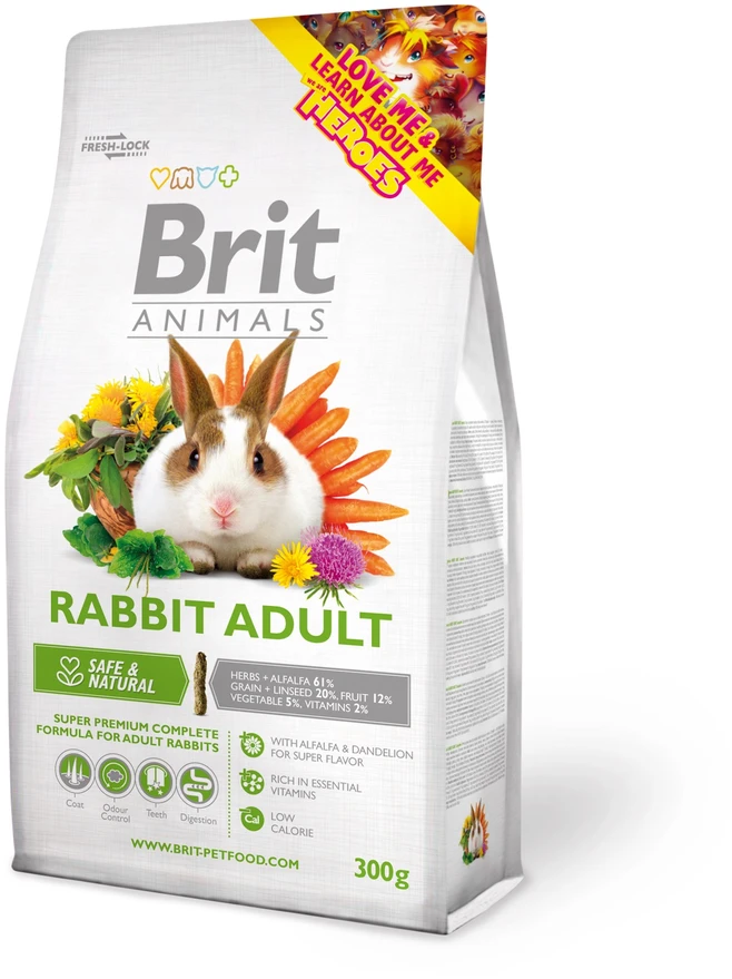 Vafo Praha Sro BRIT Animals maistas suaugusiems triušiams 300g