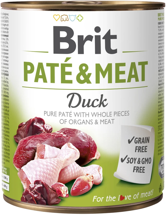 BRIT CARE antiena Paté & Meat 800g