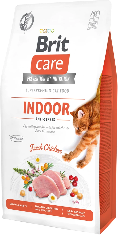 Brit Care Cat GF Indoor Anti-stress sausas maistas katėms 7kg
