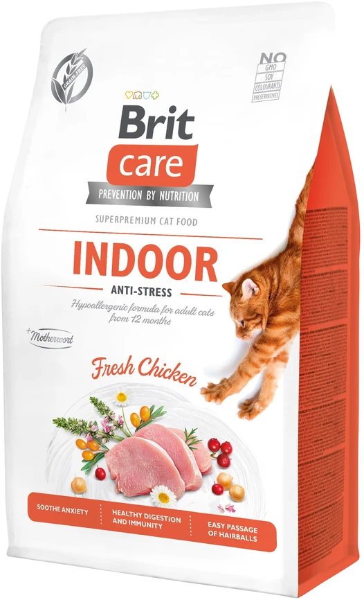 Brit Care Cat GF Indoor Anti-stress sausas maistas katėms 0,4kg