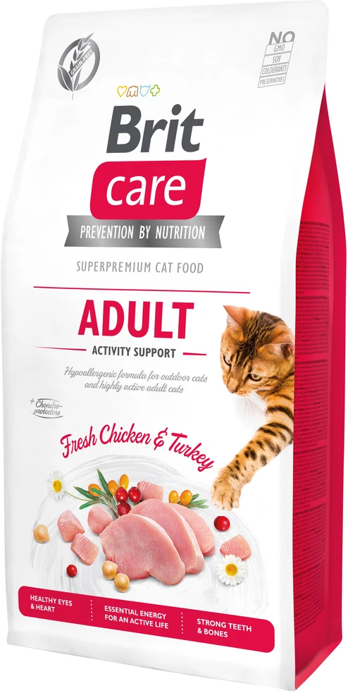 Brit Care Cat GF Adult Activity Support (Fresh Chicken&Turkey) 7kg