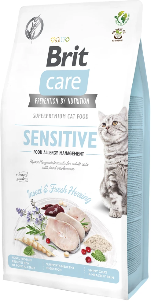 Brit Care Cat GF Insect&Fresh Herring sausas maistas katėms 7kg