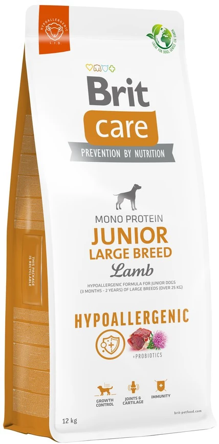 Brit Care HP Junior LB su ėriena ir ryžiais NEW 12 kg
