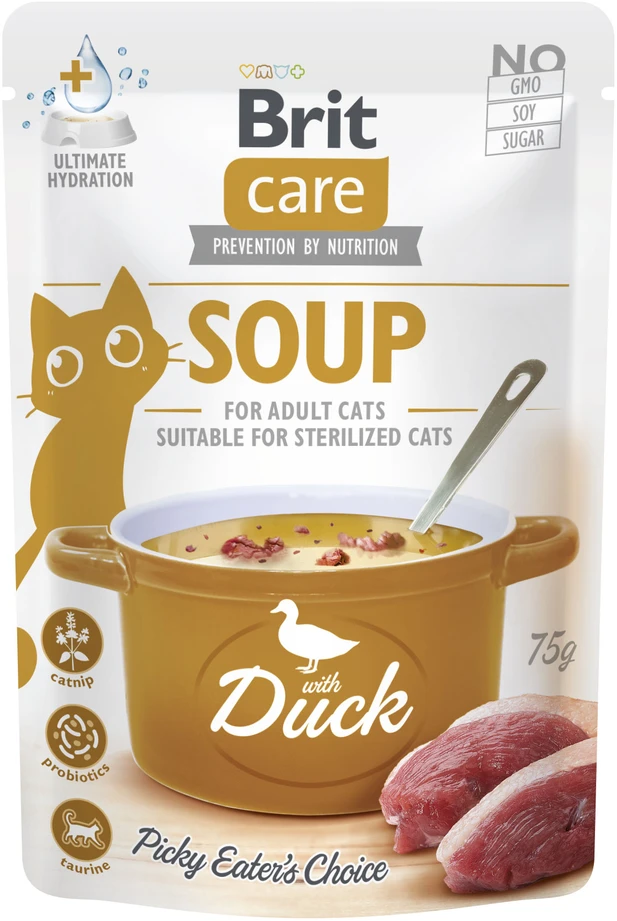 Gyvūnų Skanėstas - BRIT Care Soup antiena 75g