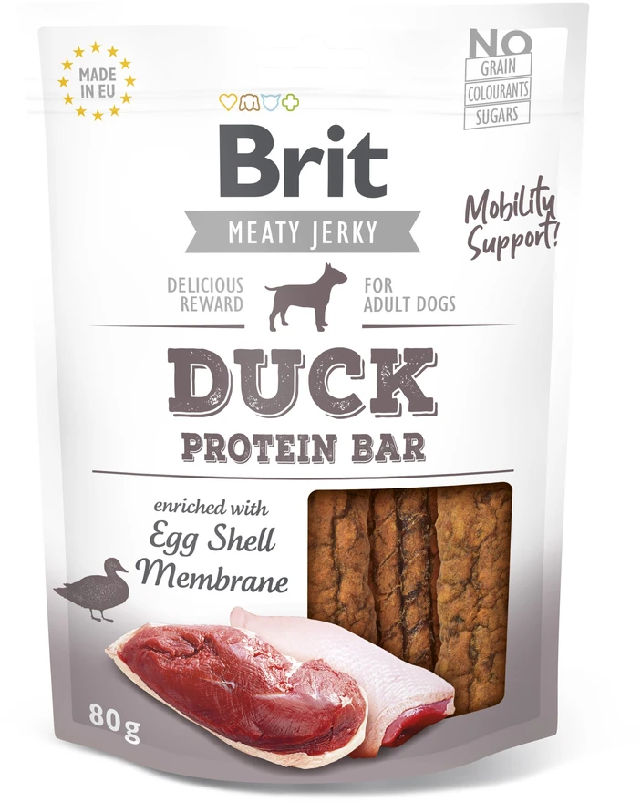 Brit Jerky Duck Protein Bar skanėstas 80g