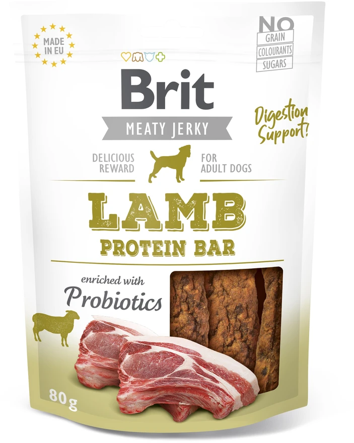 Brit Jerky Lamb Protein Bar skanėstas 80g