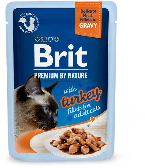 Vafo Praha Sro Brit Premium Delicate Fillets in Gravy su kalakutiene 85 g