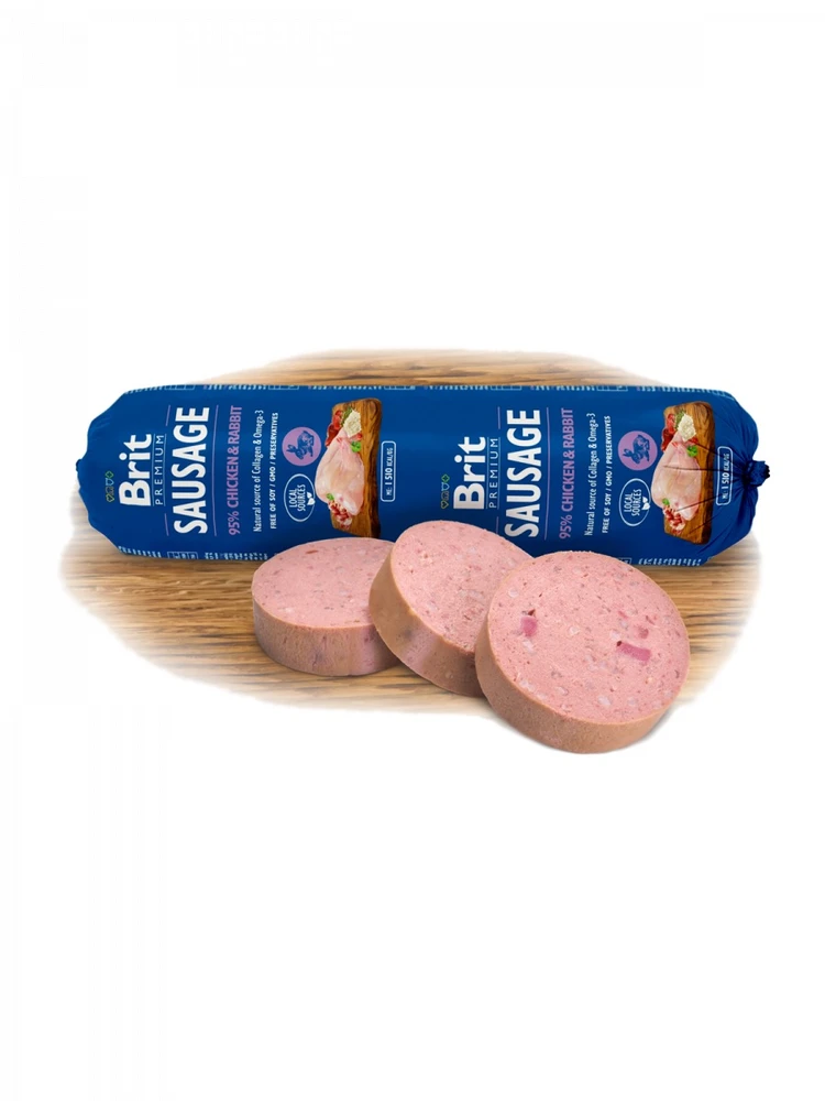 BRIT PREMIUM Dog dešra su vištiena, triušiena ir ryžiais 800g