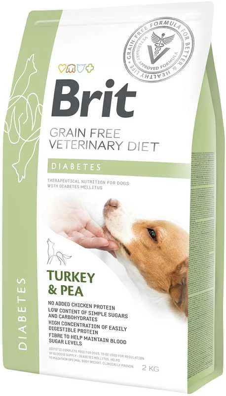 Brit GF Veterinary Diets sausas Maistas šunims Diabetes 2kg