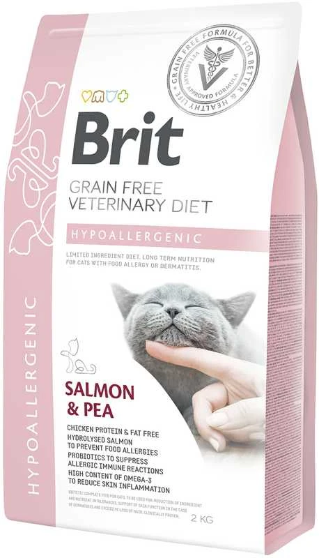 Brit GF Veterinary Diets sausas maistas katėms Hypoallergenic 2kg