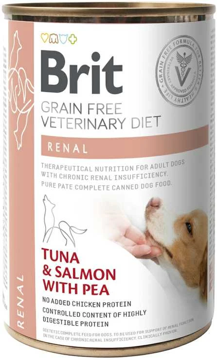 Vafo Praha Sro Brit GF Veterinary Diets konservai šunims Renal 400g