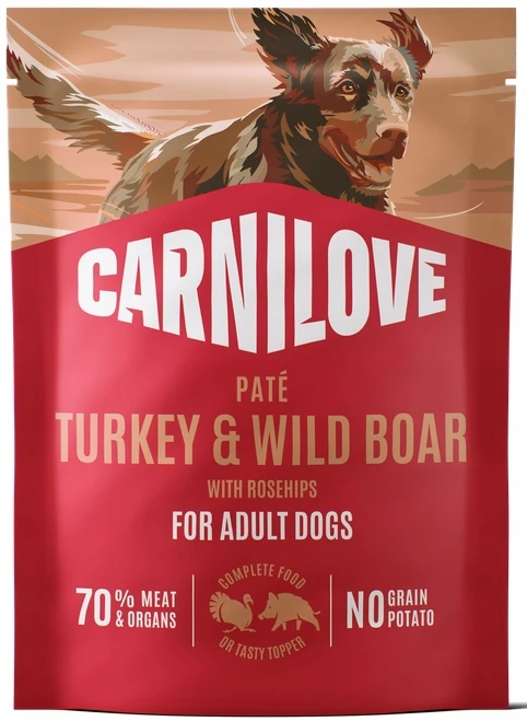 Vafo Praha Sro Carni Love Carnilove Konservai šunims kalakutiena i dzik su vaisiais dzikiej róży (300g)