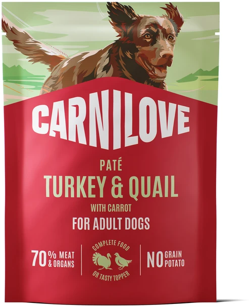 Carni Love Carnilove Dog Pouch Konservai šunims kalakutiena i przepiórka su marchwią 300g