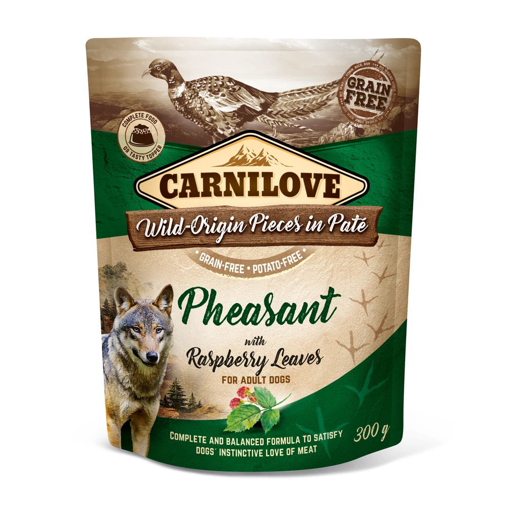 Carni Love Carnilove Pate fazanas su aviečių lapais 300g