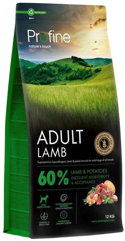 Profine Šunų ėdal. Profline Adult ėriena 12kg