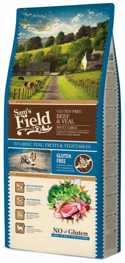 Sam`s Field Sams Field Adult Large jautiena & Veal 13 kg