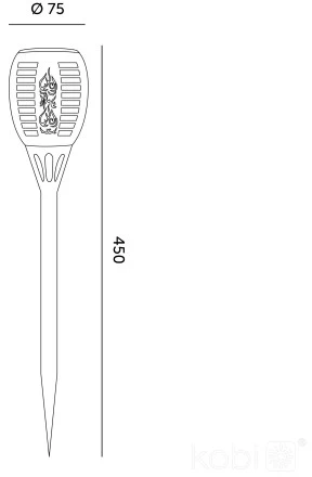 0,06W LED įsmeigiamas šviestuvas su saulės baterija SPARKLE G2, juodas, 1600K, IP44