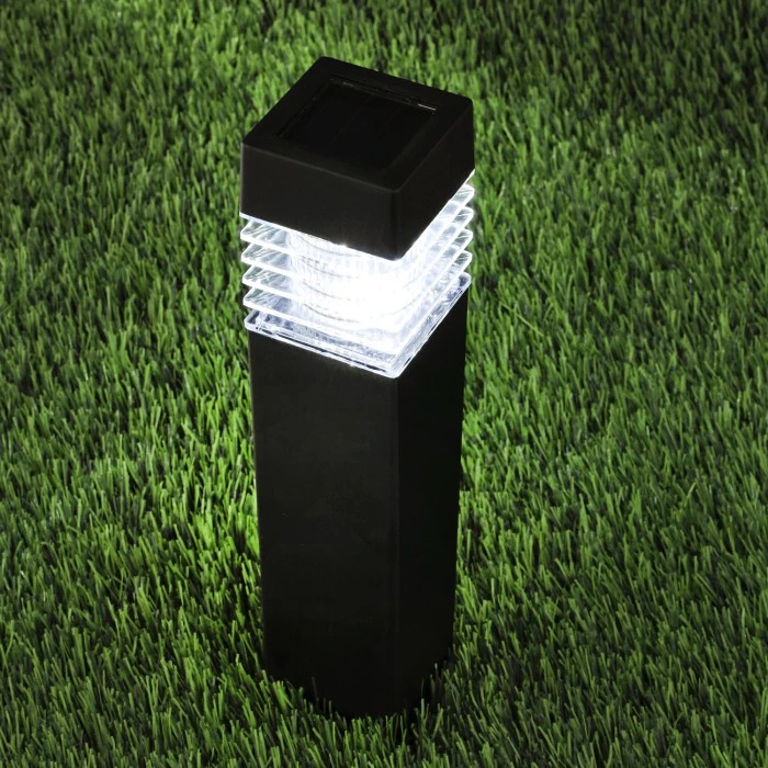 0,06W LED įsmeigiamas šviestuvas su saulės baterija AURORA, juodos sp., 4000K, IP44