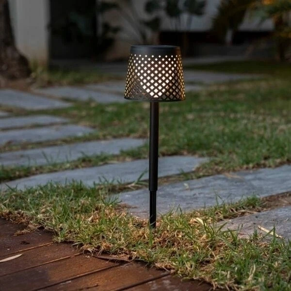 New Garden 0,5W LED įkraunamas šviestuvas GRETA SOLAR, juodas, 3000K, IP65
