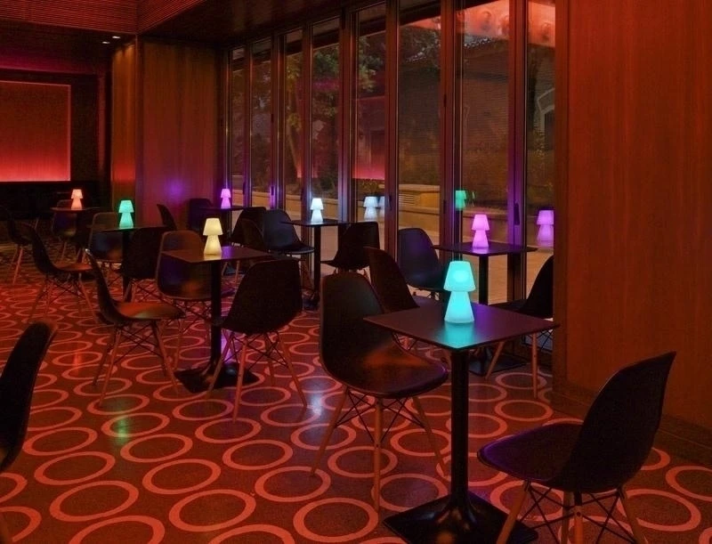 0,5W LED įkraunamas šviestuvas LOLA 30, baltas, 6000K/RGB, IP54, su USB jungtimi, dimeriuojamas