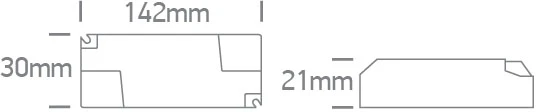 0,9-8,4W LED maitinimo šaltinis, 100-350mA, dimeriuojamas, IP20, 89009UT