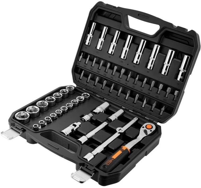 Zestaw Rinkinys 1/2" galinių raktų rinkinys, 58 vnt., CrV