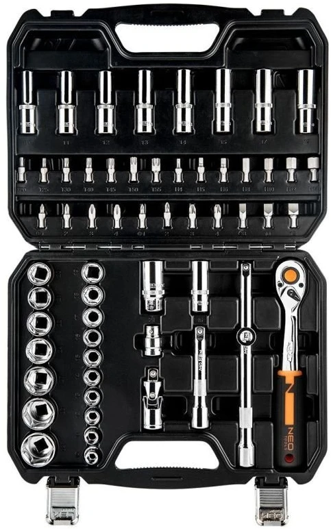 Zestaw Rinkinys 1/2" galinių raktų rinkinys, 58 vnt., CrV