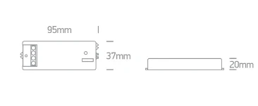 1 kanalo RF + BLUETOOTH/DALI/1-10V LED valdiklis, 89102L