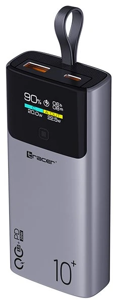 Tracer Comet 10000 mAh ekranas PD+QC